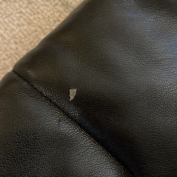 Abercrombie & Fitch Faux Leather Puffer - Ultra Warmth - Black - Small - Picture 10 of 12